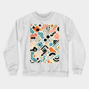 Vibrant Geometric Prism Play Crewneck Sweatshirt